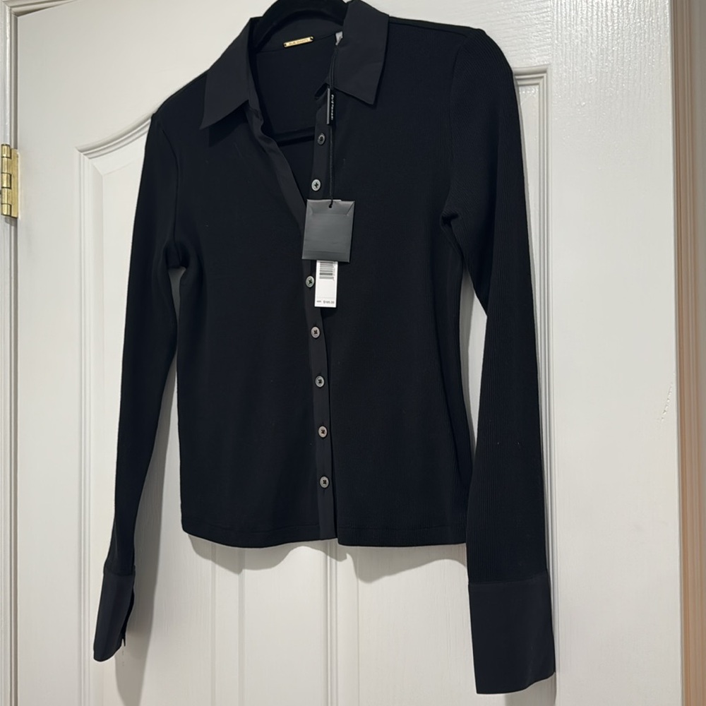 Elie Tahari Button down Top Blouse NWT $195 MSRP - Picture 4 of 11